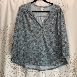 H&M bird print top